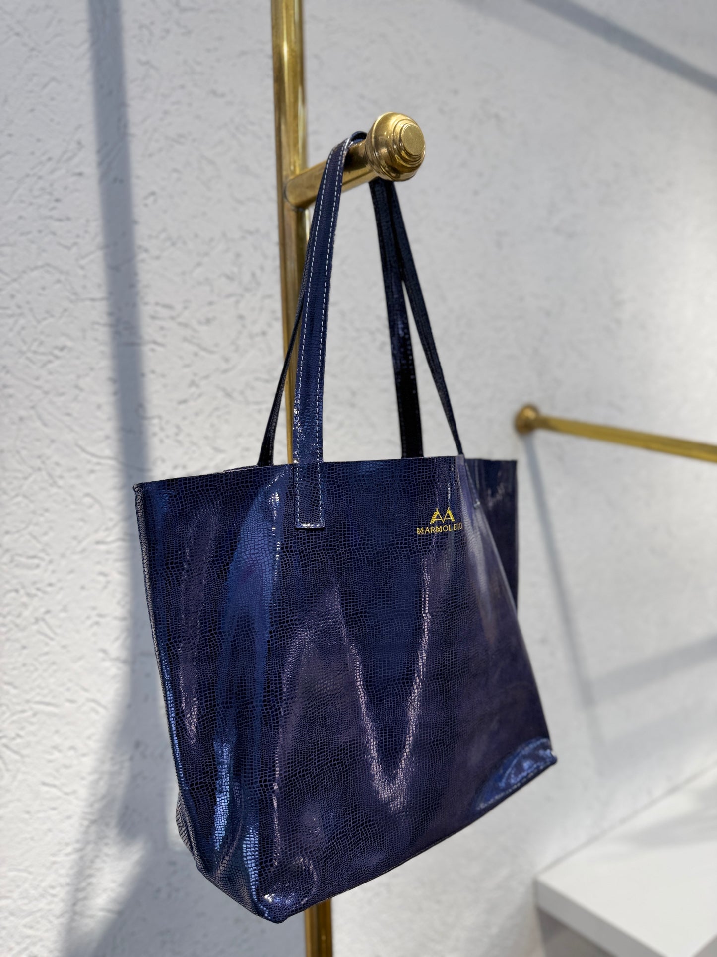 SHOPPING BAG MINI UMA AZUL NOCHE