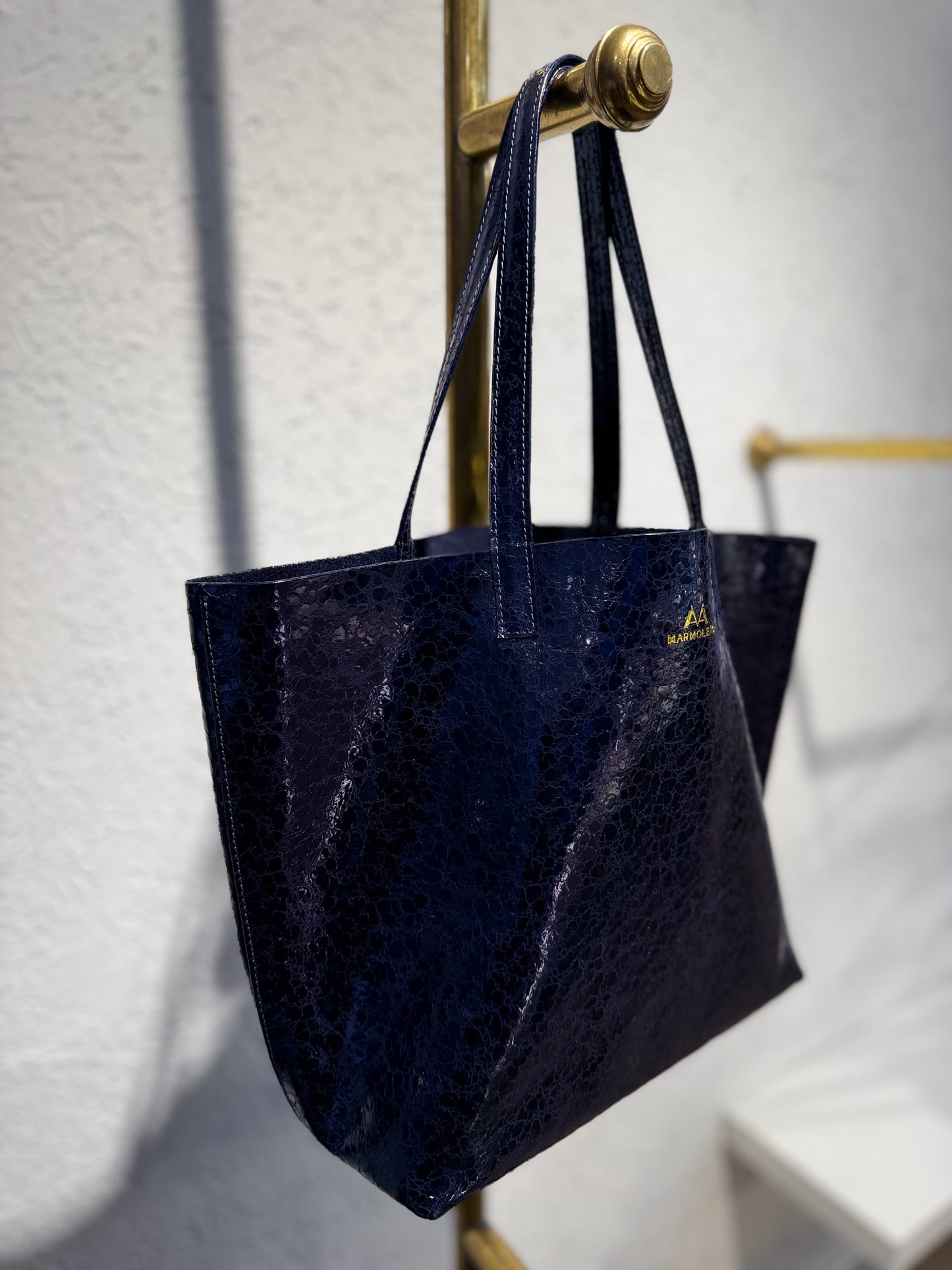 SHOPPING BAG MEDIANO ZIRCON AZUL NOCHE
