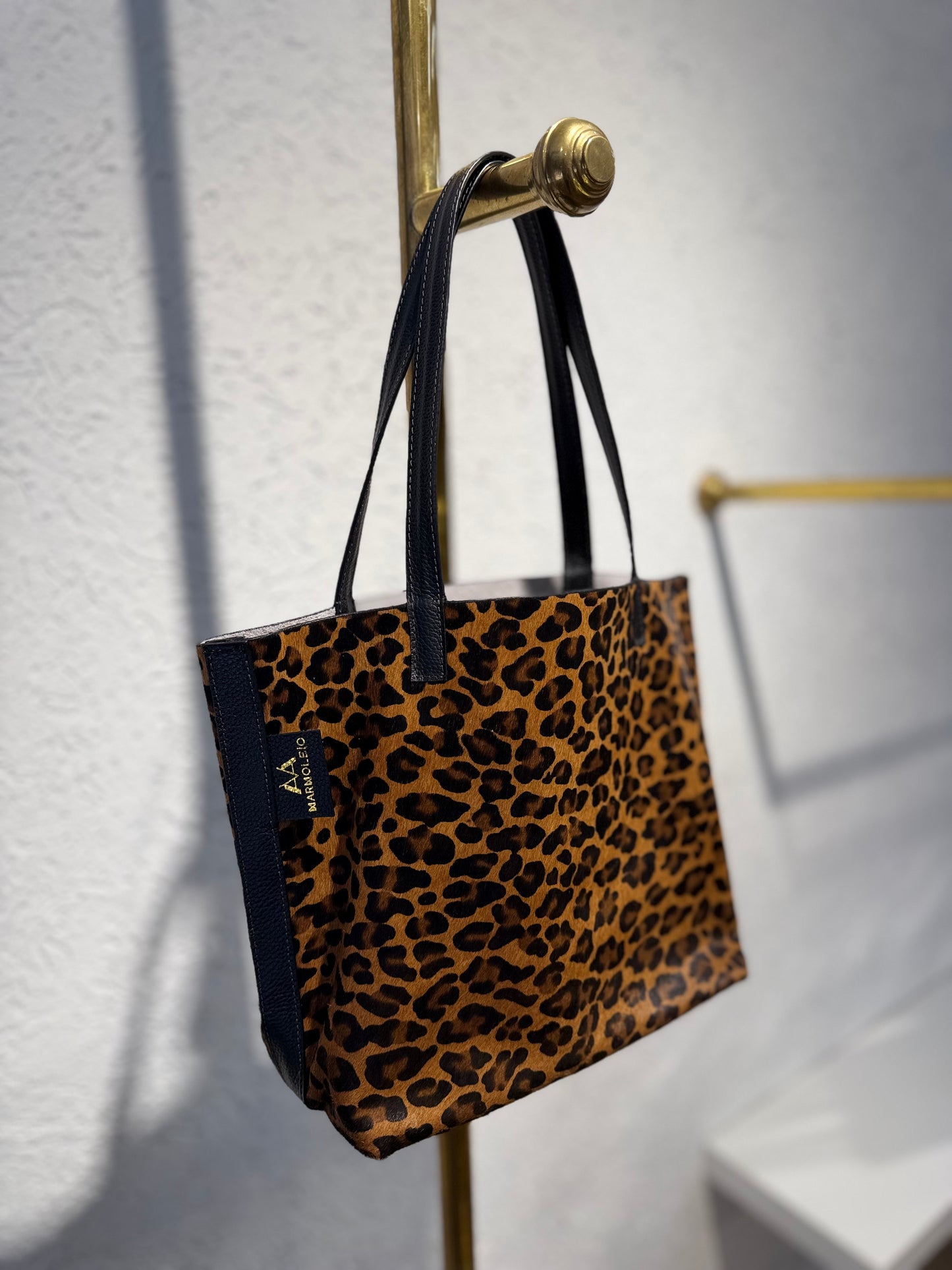 SHOPPING BAG MINI PELO PRINT LEOPARDO