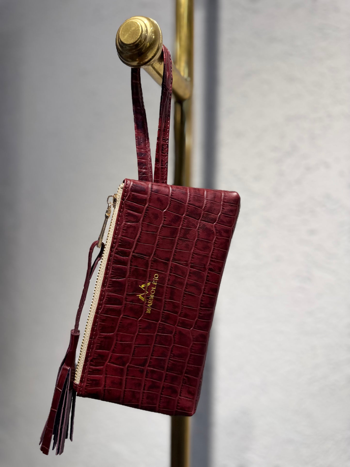 CLUTCH MINI CROCO VINOTINTO