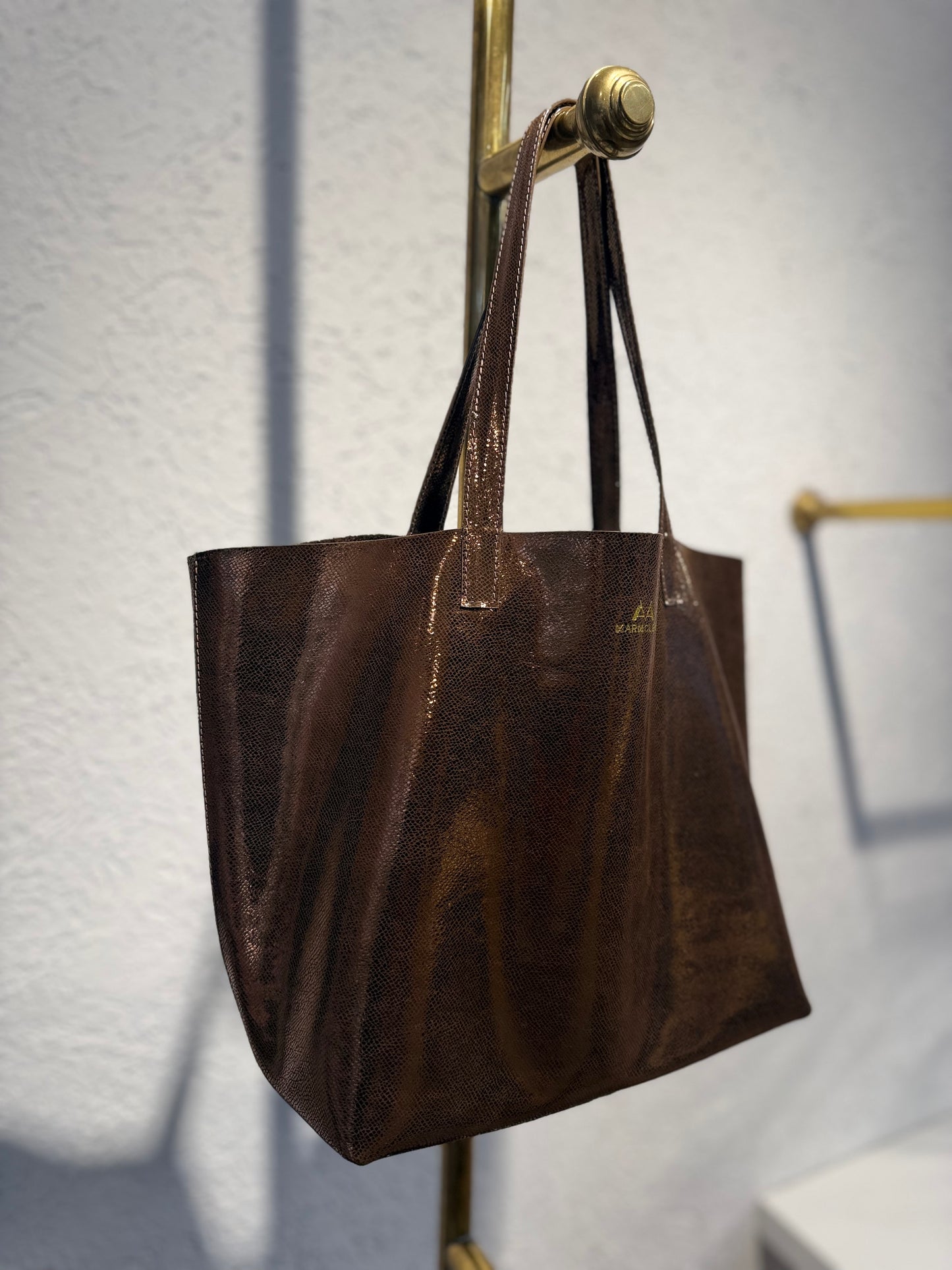 SHOPPING BAG MEDIANO FAUNA COBRE