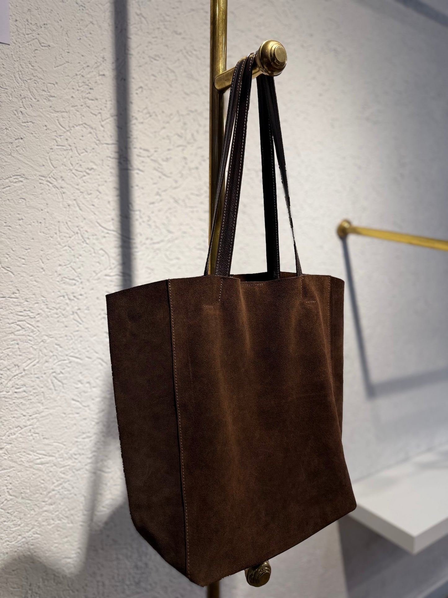 TOTE BAG GAMUZA CHOCOLATE