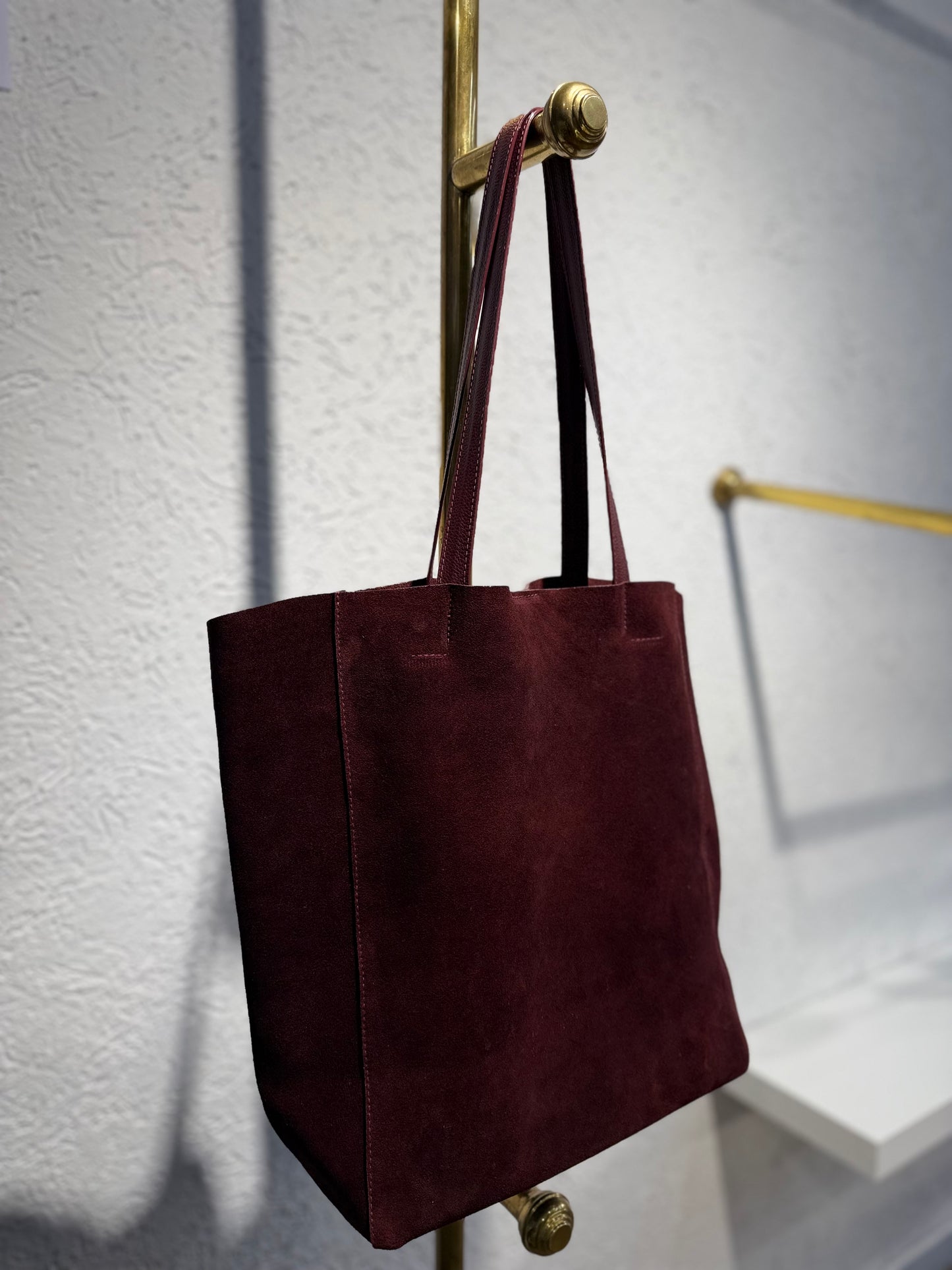 TOTE BAG GAMUZA VINO TINTO