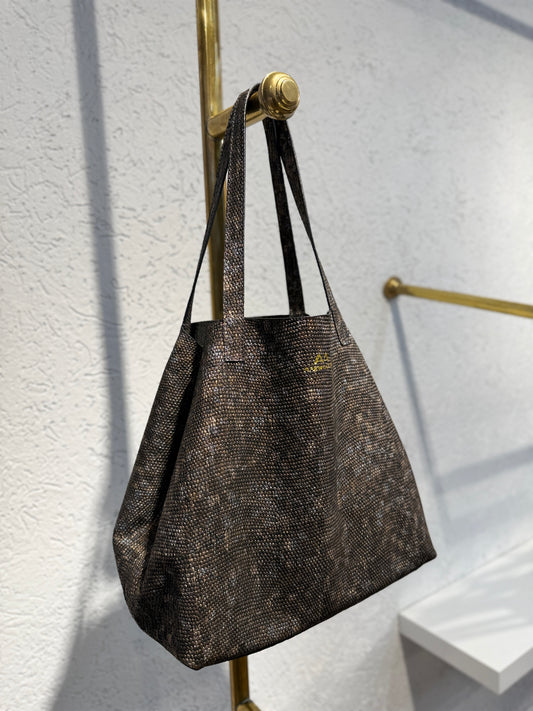 SHOPPING BAG MEDIANO PRAGA NEGRO