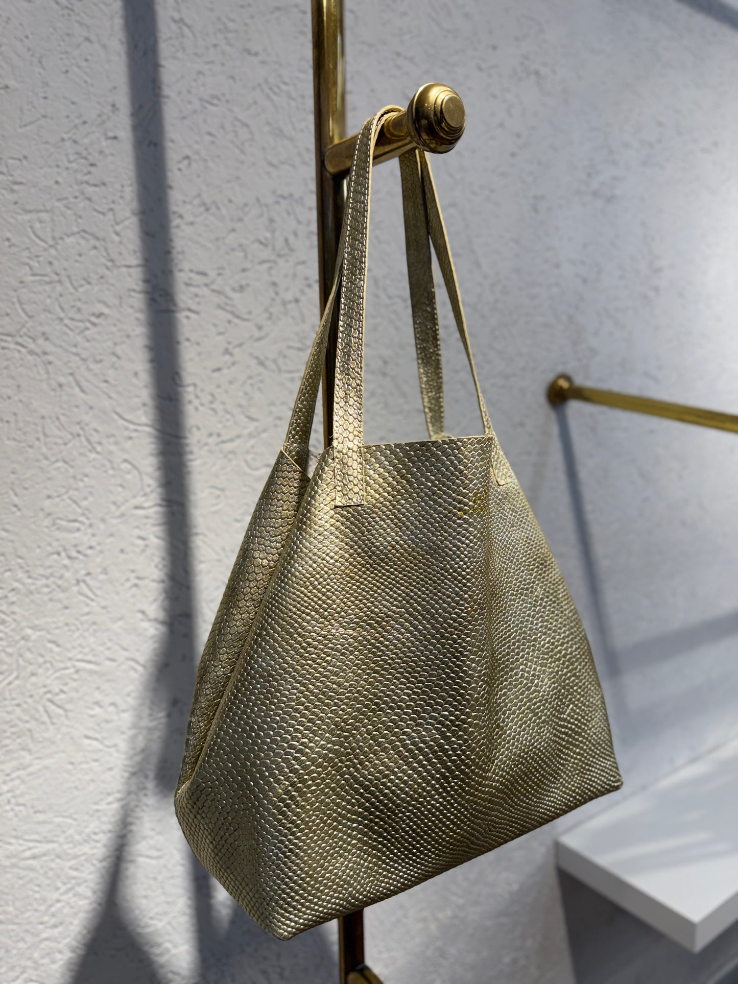 SHOPPING BAG MEDIANO GRANADA ORO