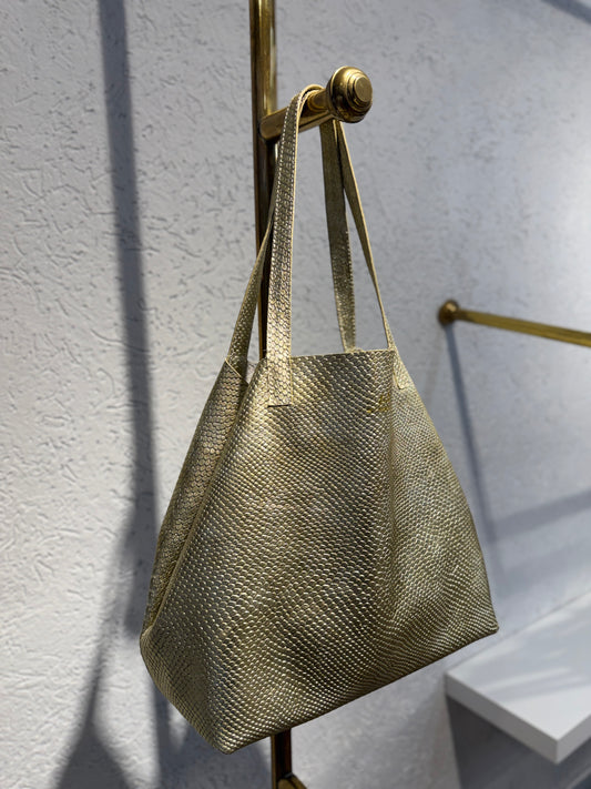 SHOPPING BAG MEDIANO GRANADA ORO