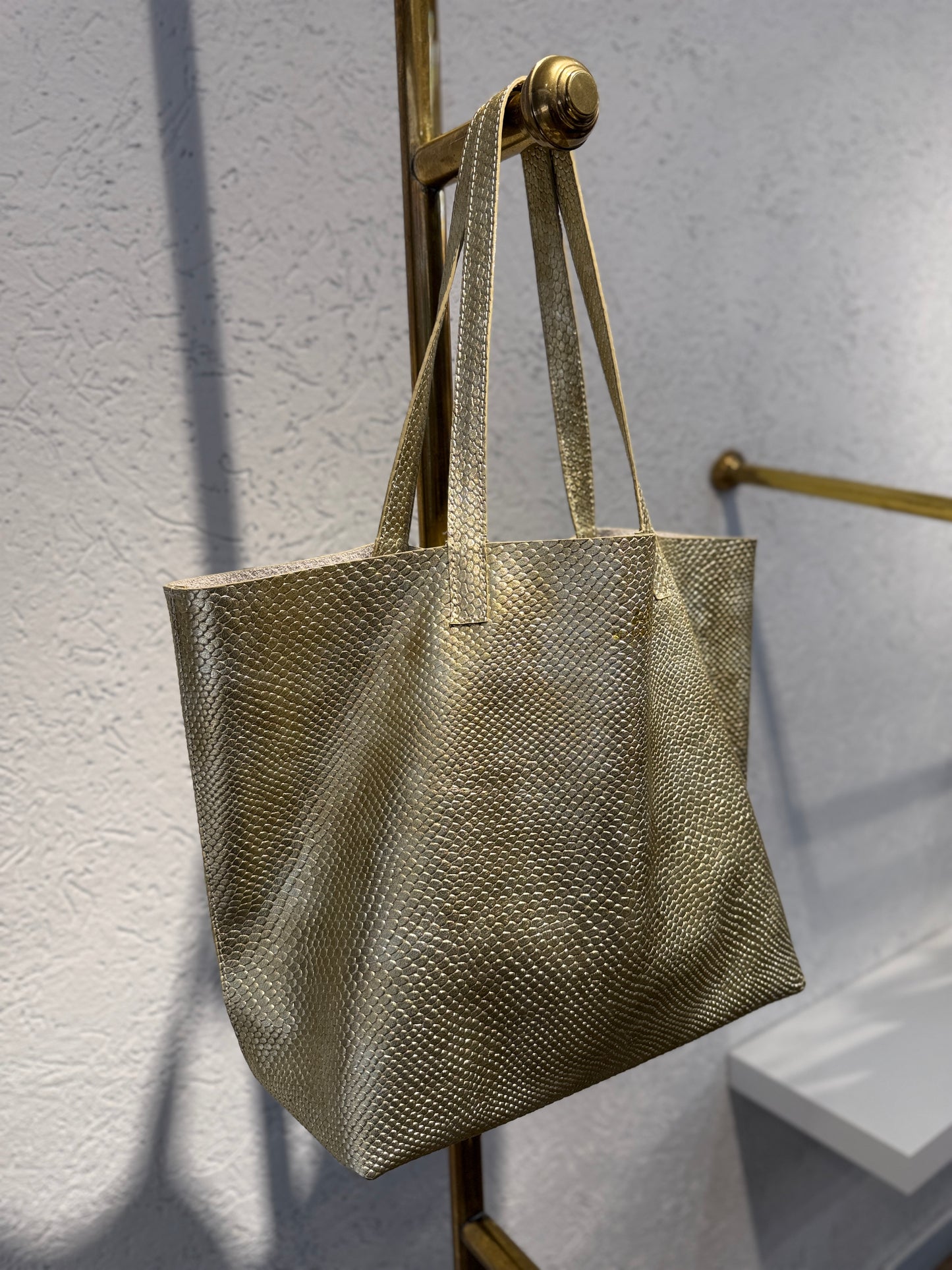 SHOPPING BAG MEDIANO GRANADA ORO