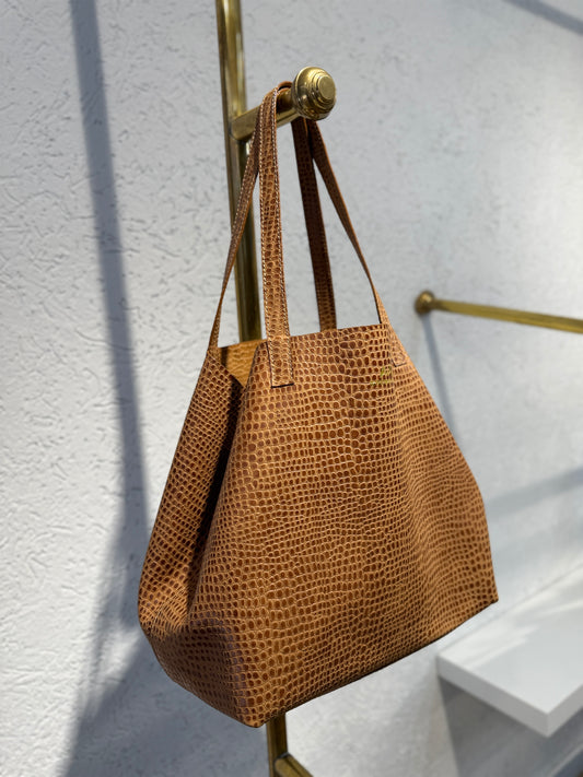 SHOPPING BAG MEDIANO KOMODO MIEL