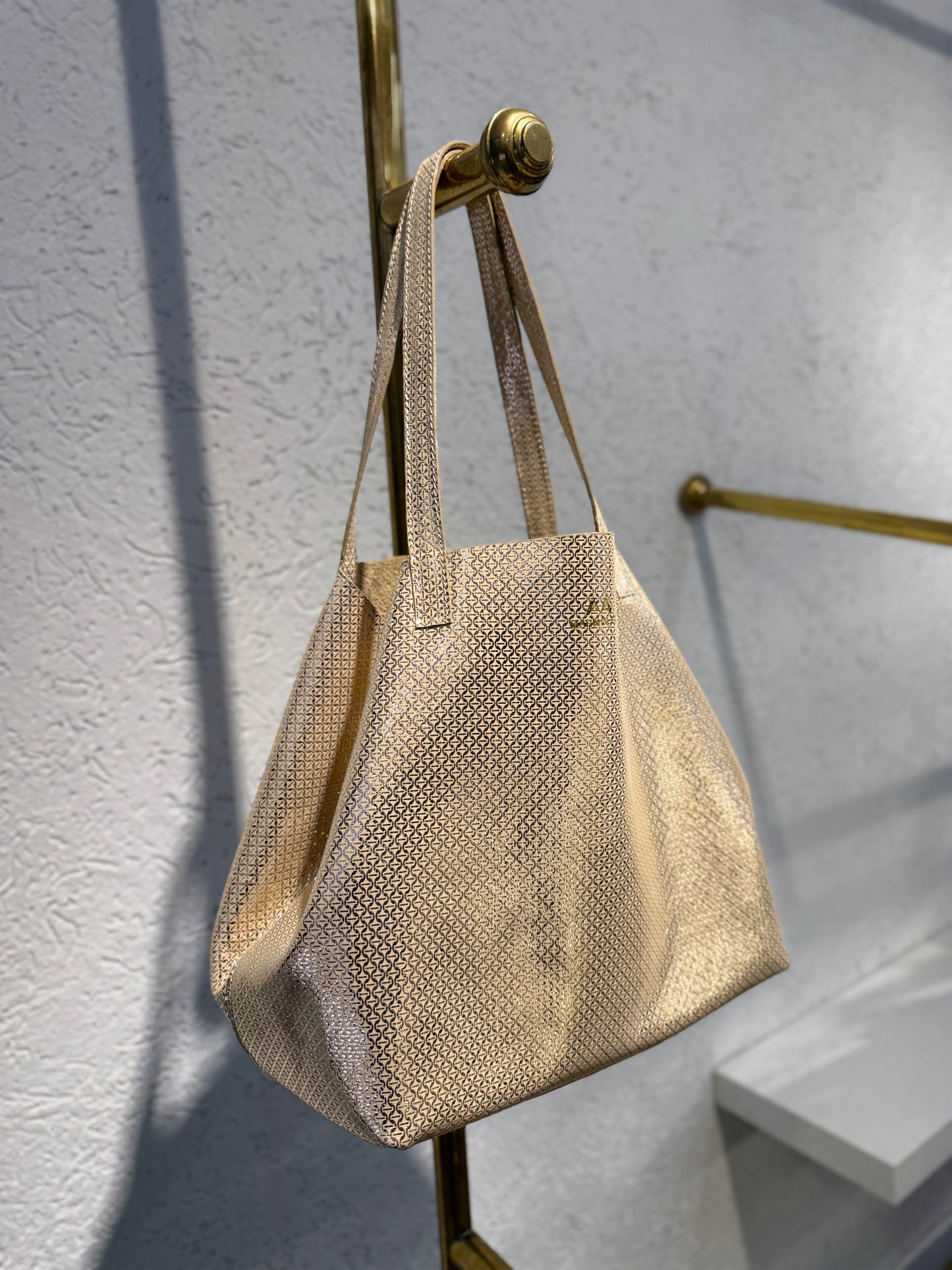 SHOPPING BAG MEDIANO YAXA ORO