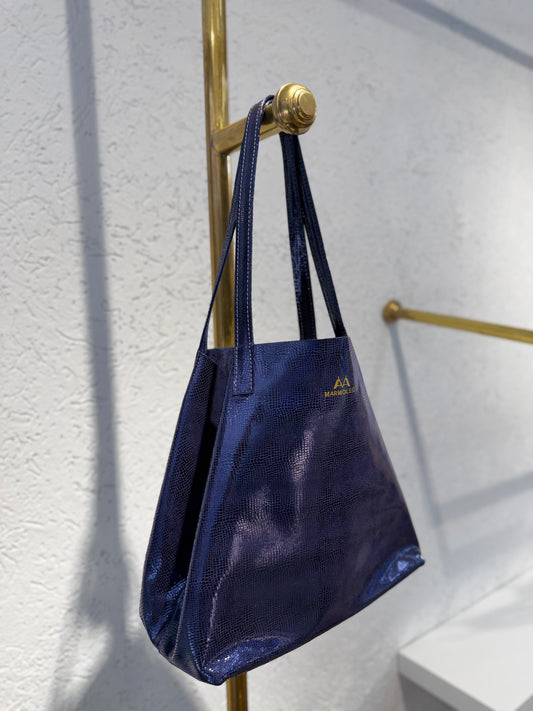 SHOPPING BAG MINI UMA AZUL NOCHE