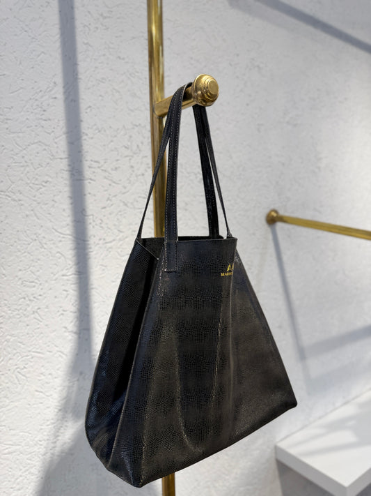 SHOPPING BAG MEDIANO UMA NEGRO