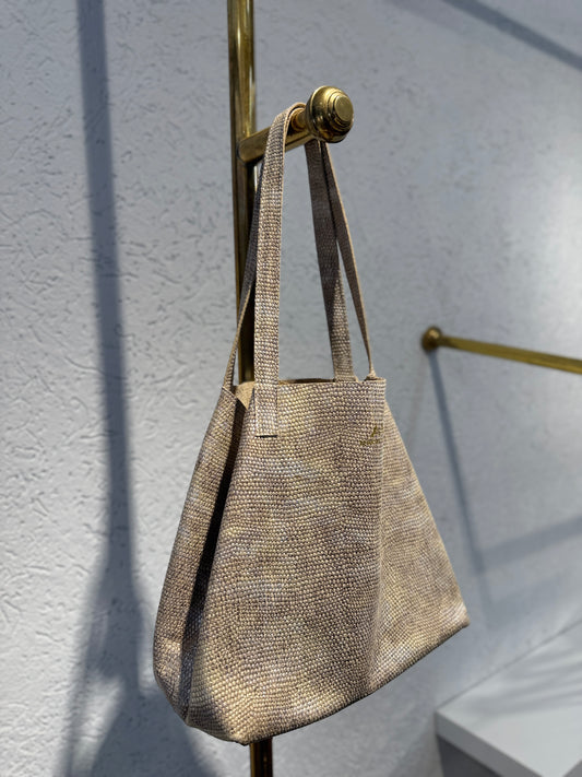 SHOPPING BAG MINI PRAGA ORO