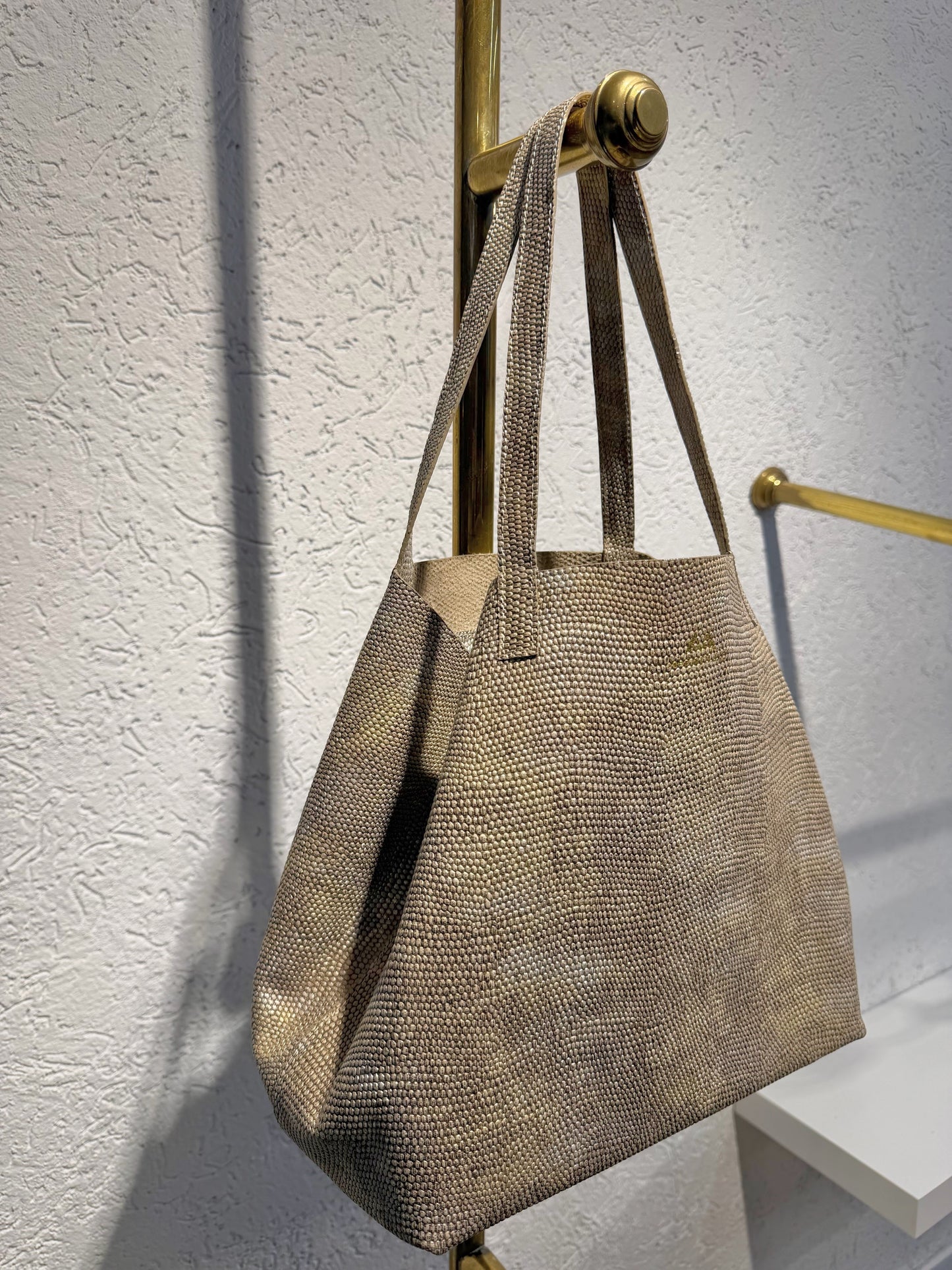 SHOPPING BAG MEDIANO PRAGA ORO