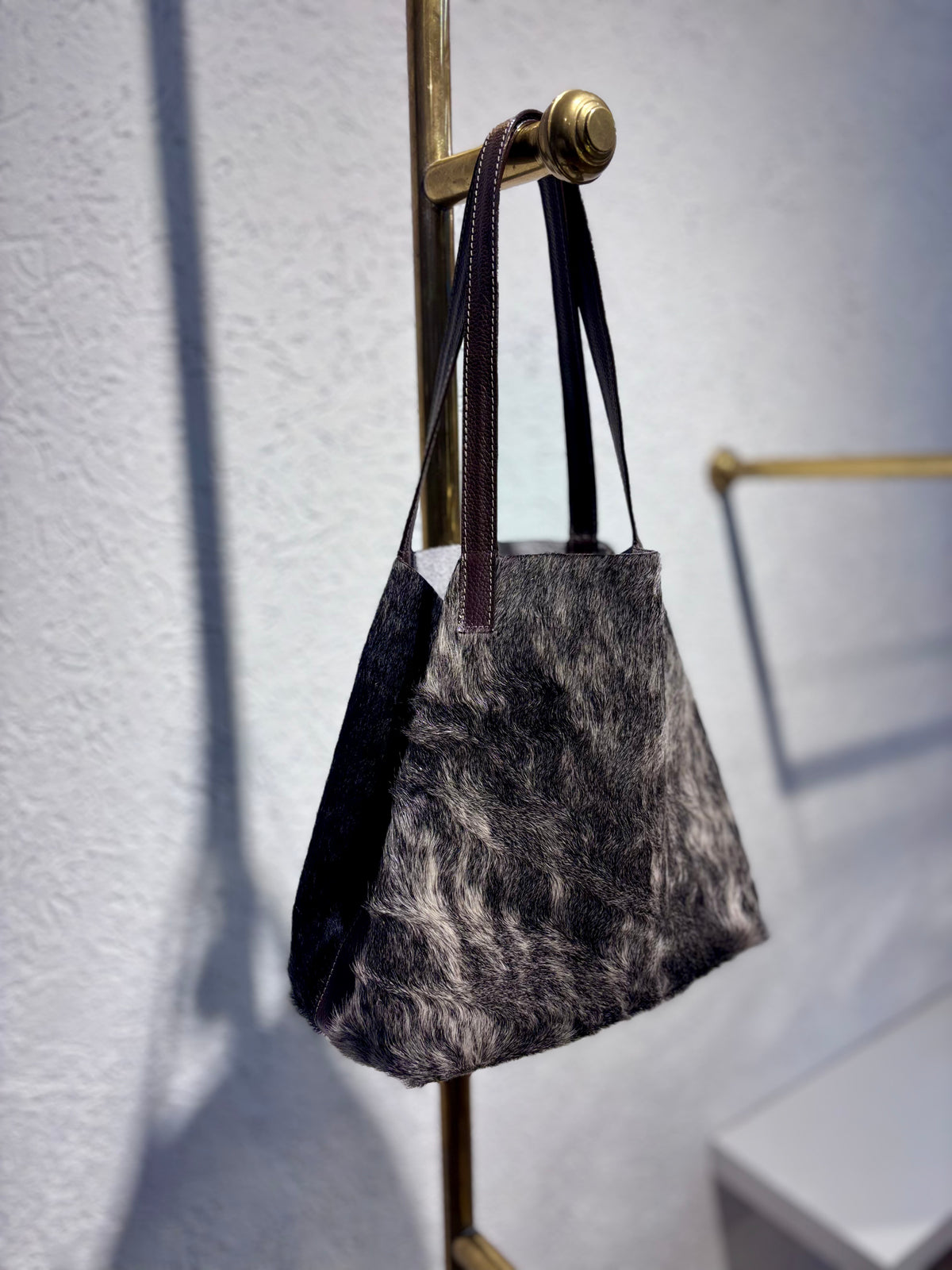 SHOPPING BAG MINI PELO NATURAL