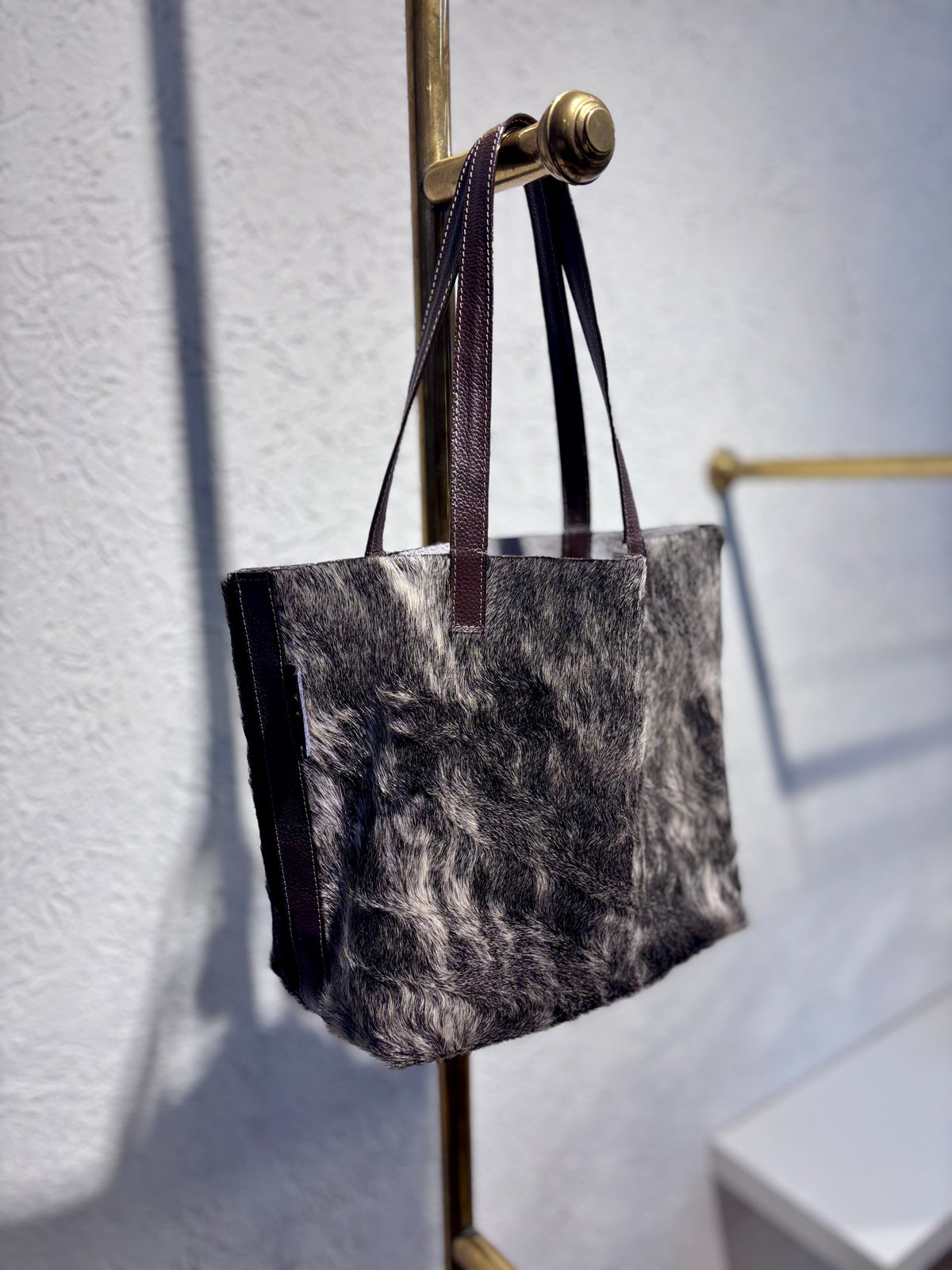 SHOPPING BAG MINI PELO NATURAL