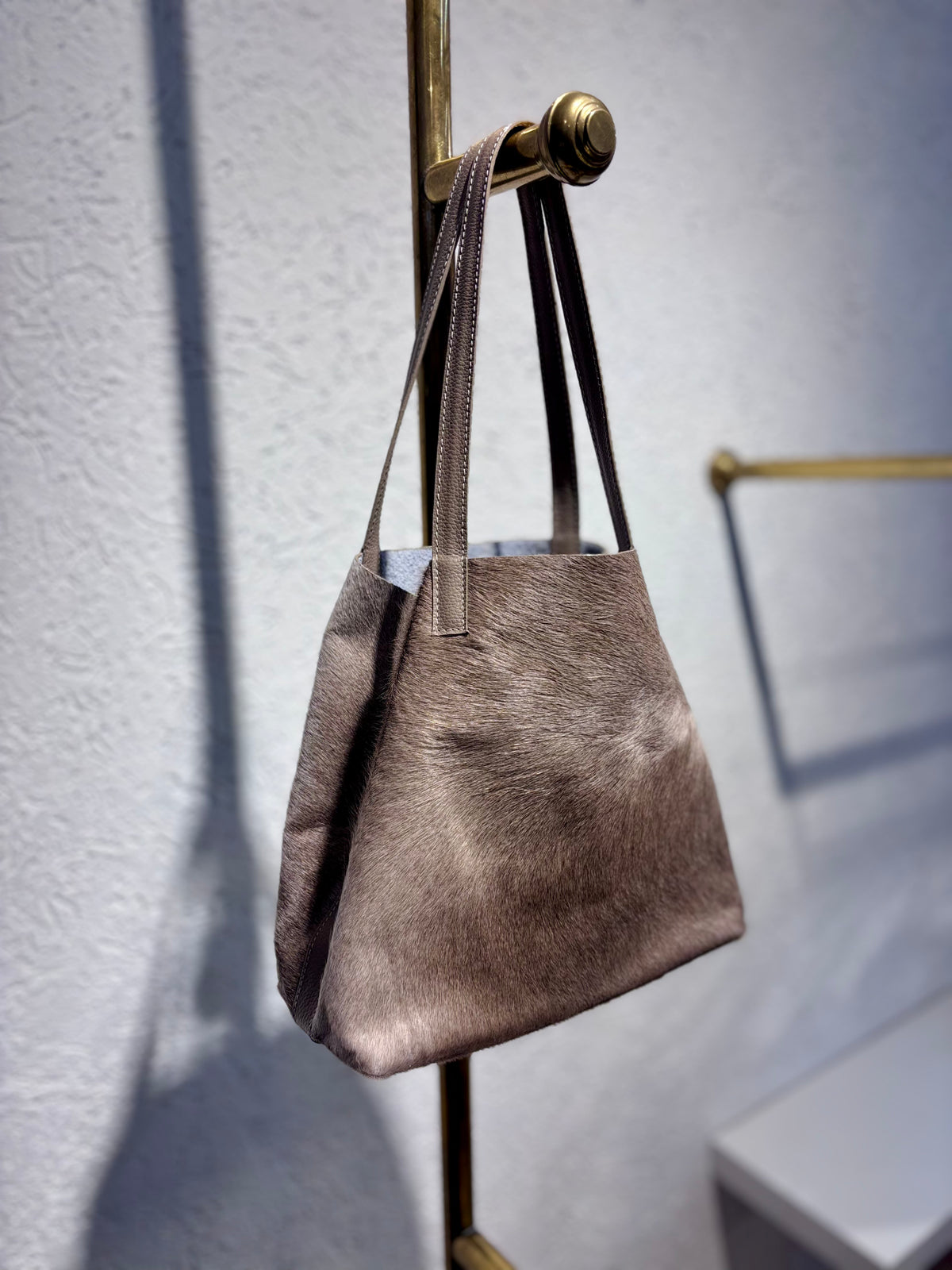 SHOPPING BAG MINI PELO NATURAL