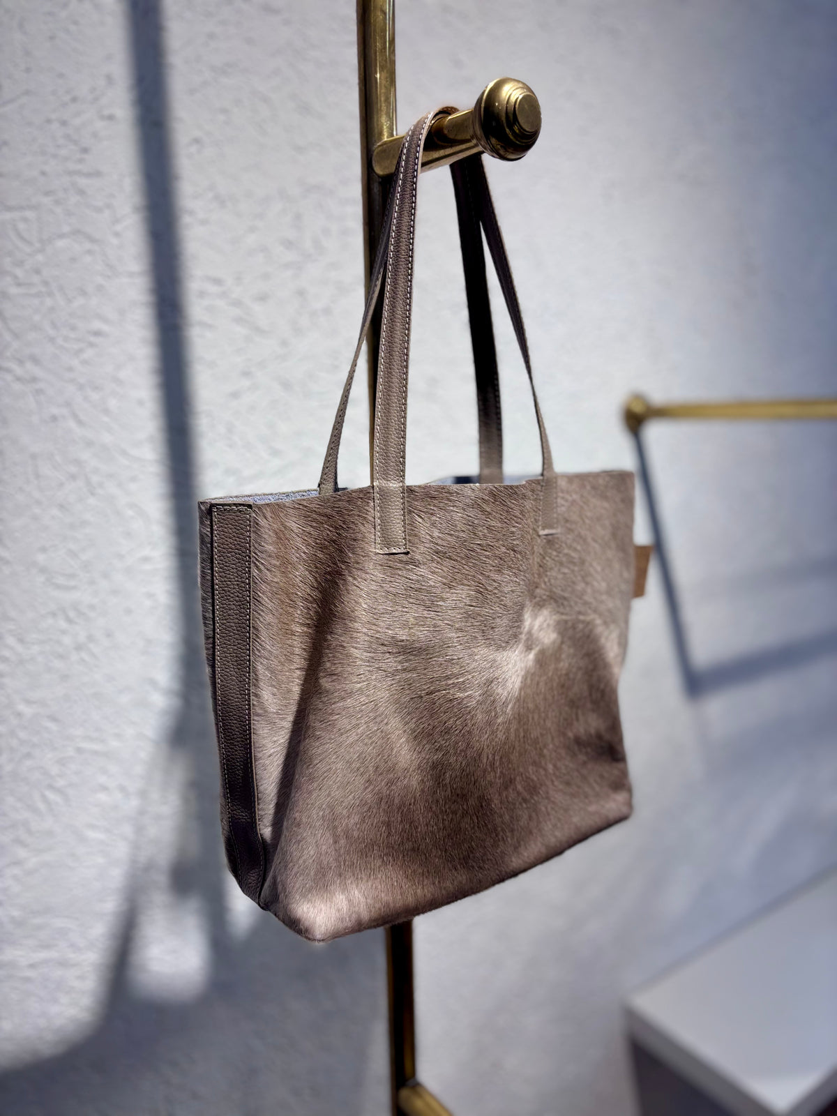 SHOPPING BAG MINI PELO NATURAL