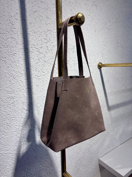 SHOPPING BAG MINI GECO SATIN LUNA