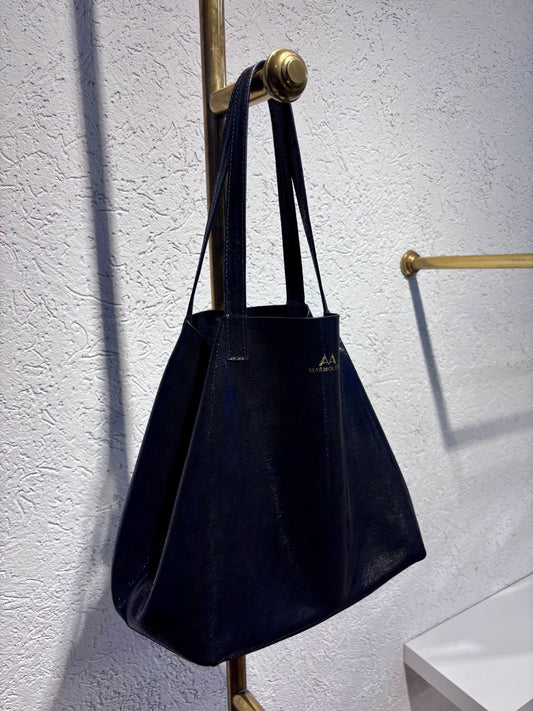 SHOPPING BAG MEDIANO FAUNA NEGRO