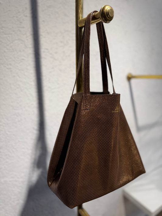 SHOPPING BAG MEDIANO YAXA COBRE
