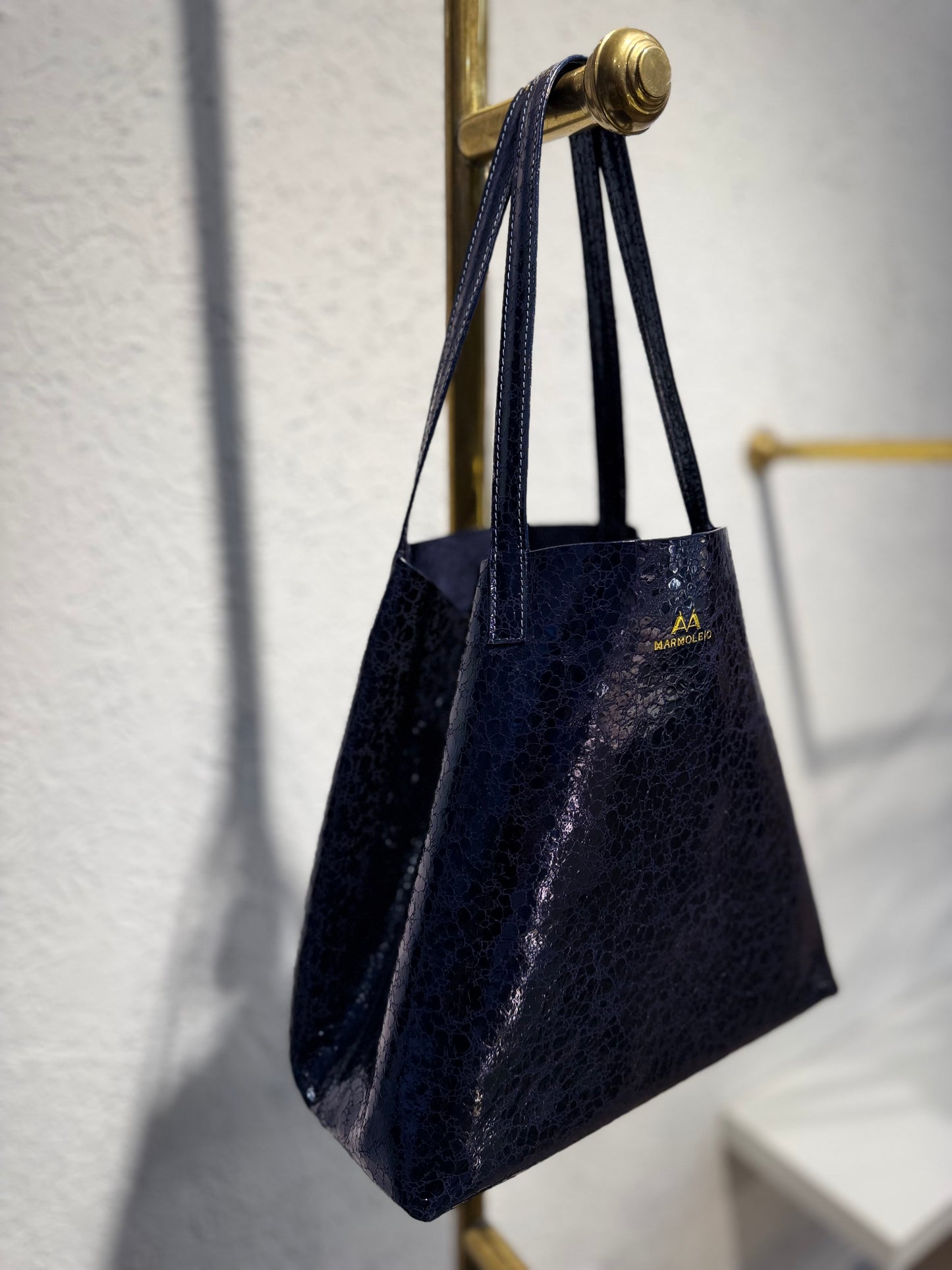 SHOPPING BAG MEDIANO ZIRCON AZUL NOCHE