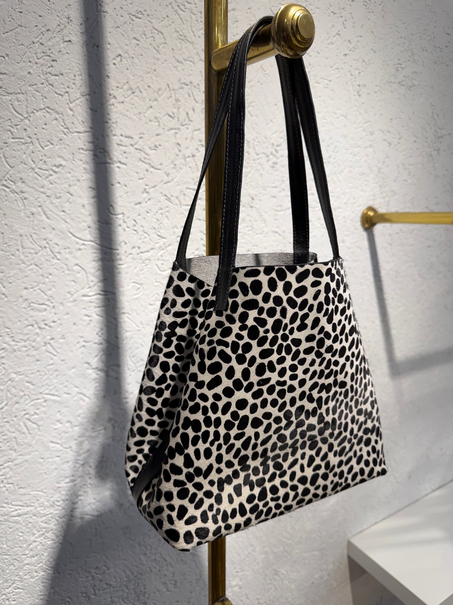 SHOPPING BAG MINI PELO NATURAL DALMATA