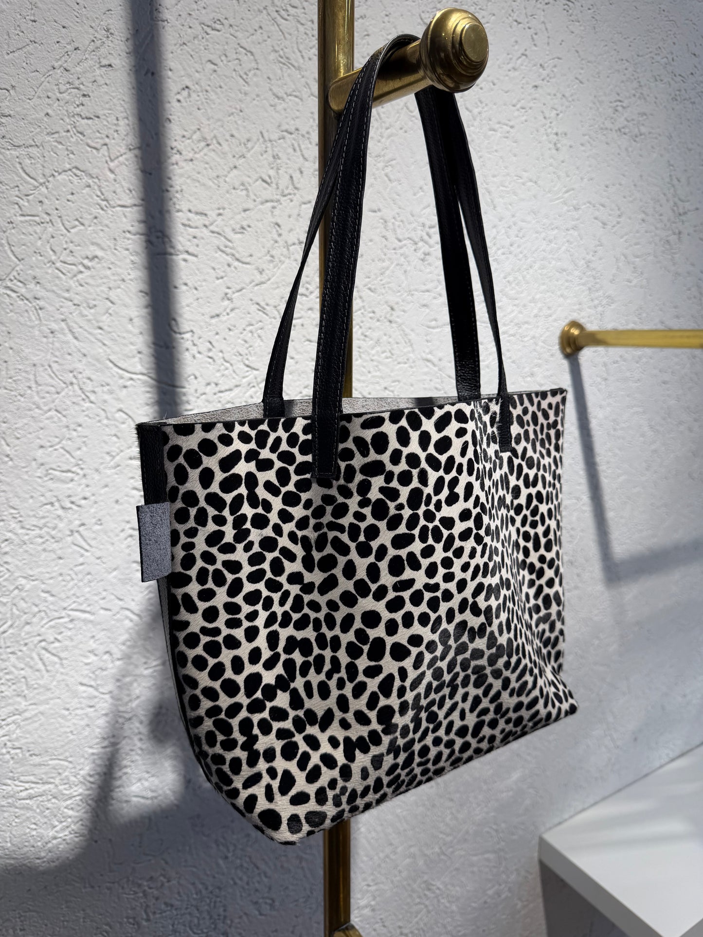 SHOPPING BAG MINI PELO NATURAL DALMATA