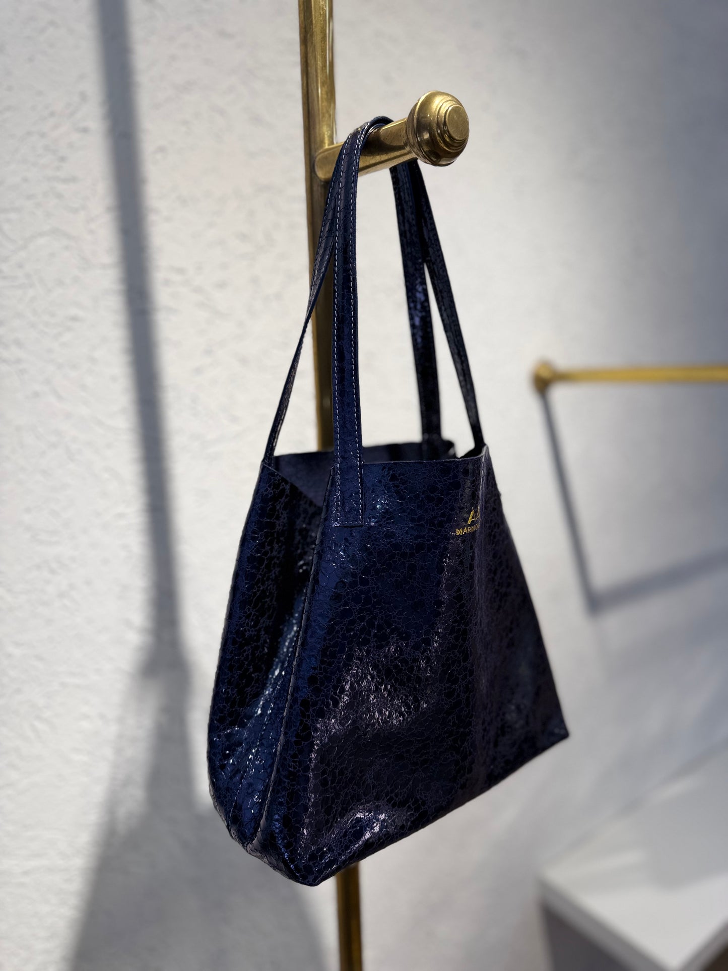 SHOPPING BAG MINI ZIRCON AZUL NOCHE