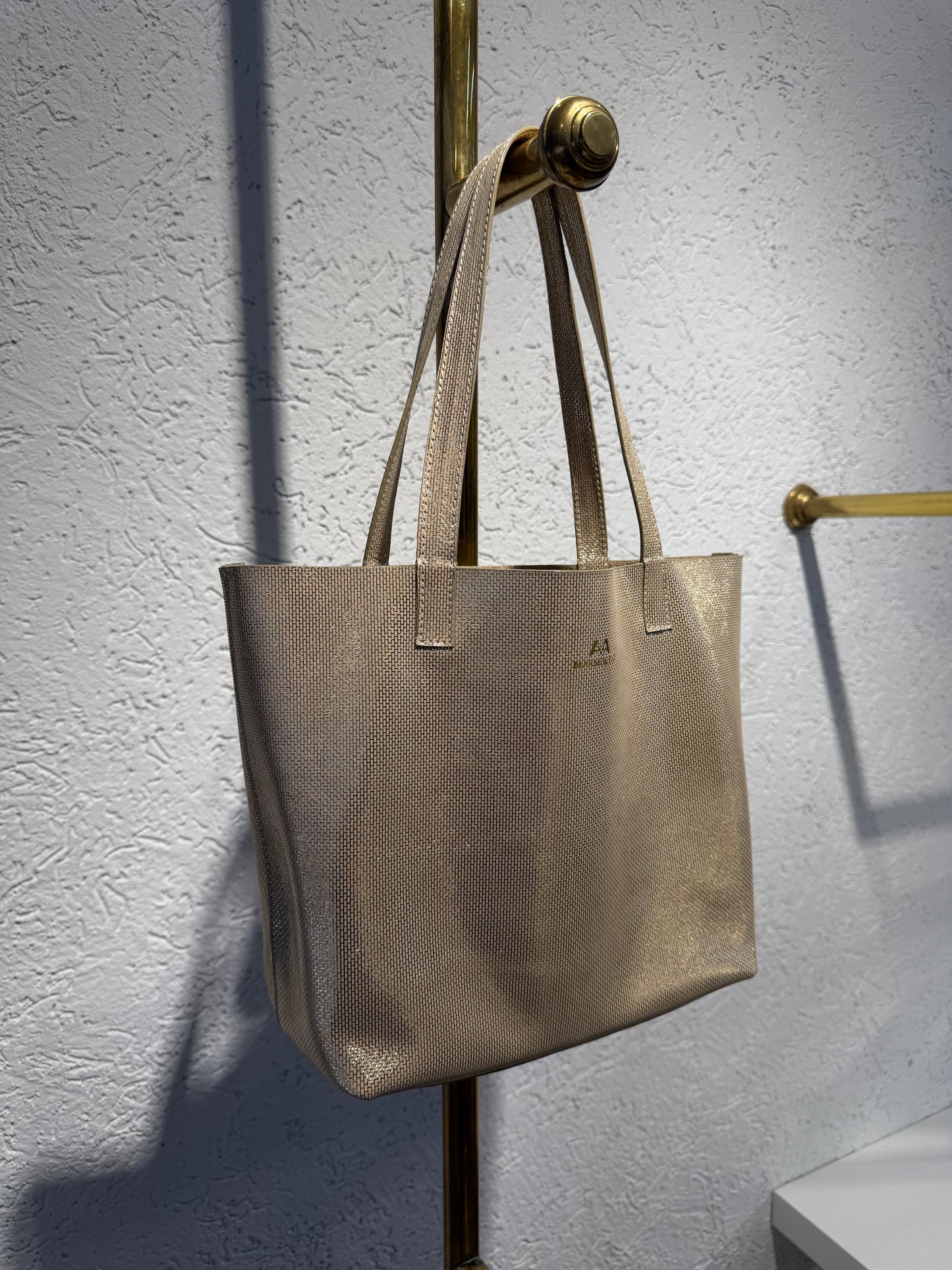 SHOPPING BAG MINI SANTORINI ORO